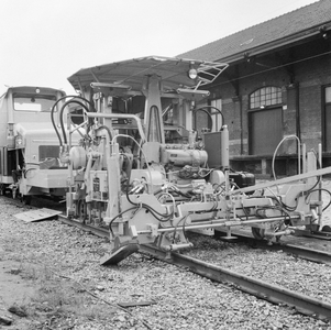 169710 Afbeelding van een stopmachine van de N.S. te Alkmaar.